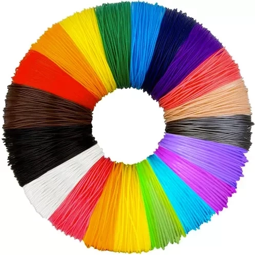 Set of PLA filaments for 3D pens and 3D printers 20×20 m (400 m) Kruzzel