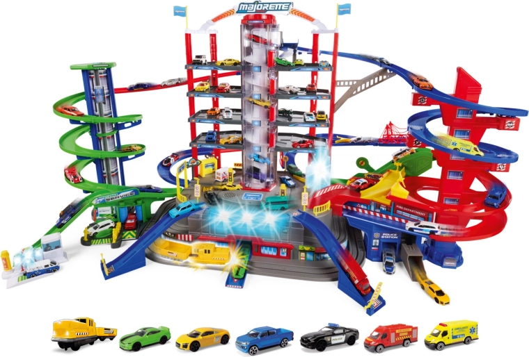 7 levels of action and parking for up to 35 cars