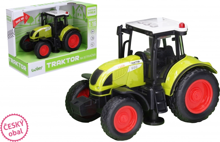 Friction-Powered Tractor with Light and Sound Effects 18 cm
