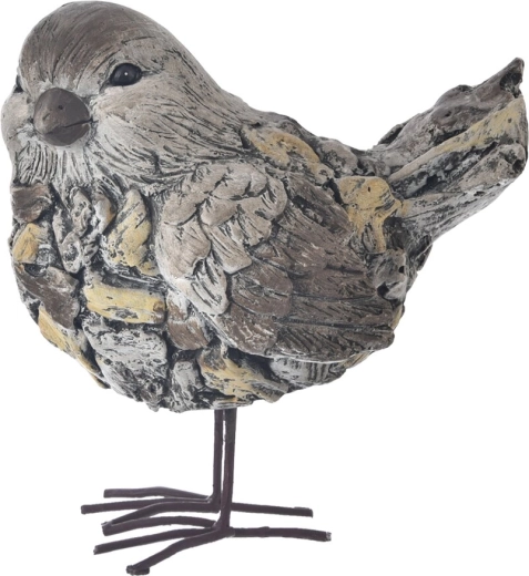 Ceramic Bird Decoration EBI in Stone Look 38 cm