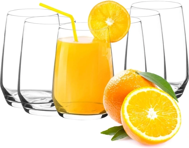 Rubin set of 6 clear glasses 450 ml