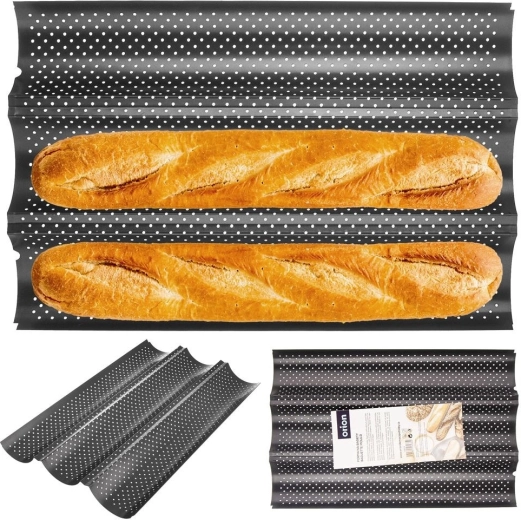 Crispy crust thanks to perforation