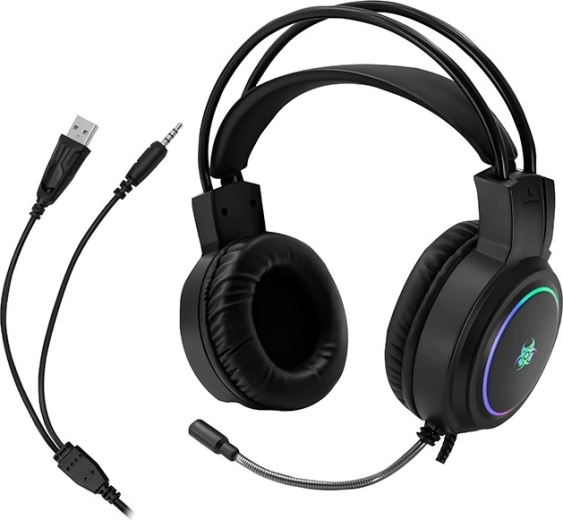 Casque gaming Tracer GameZone GZ X1 avec éclairage RVB et microphone