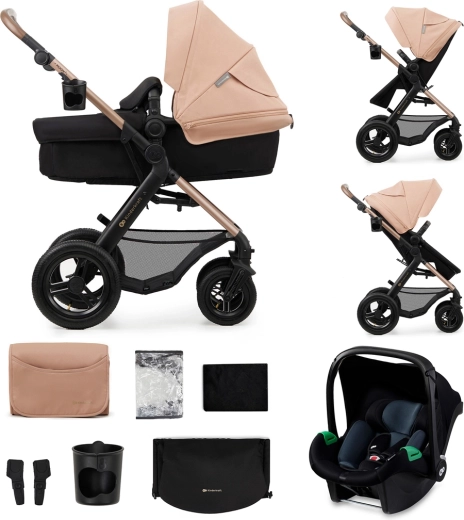 Kinderkraft combi kinderwagen Moov 2 Air 3in1 moonlight grey