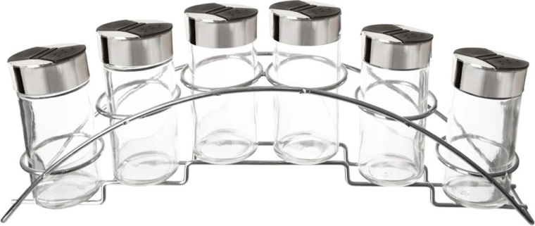 Clear spice organization within easy reach