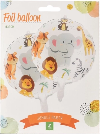Ballons en aluminium Jungle, lot de 2 pièces