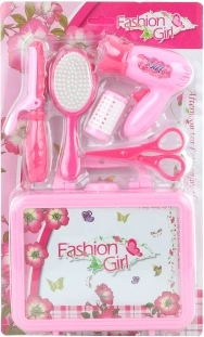 Beauty Set with Hair Dryer and Suitcase for Kids