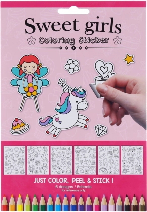 Kleurstickers voor meisjes