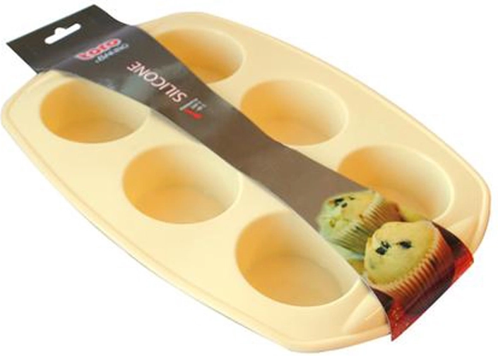 Siliconen muffinvorm TORO 6 stuks 30 × 21 cm