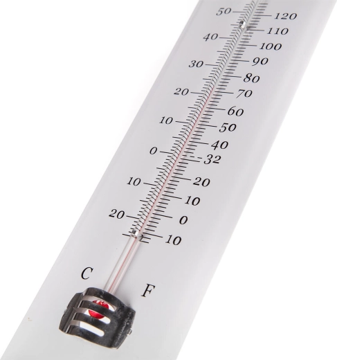 Dual °C and °F scale for quick reading