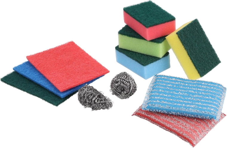 Set Spülschwämme 11 Stk. – Mix verschiedener Arten