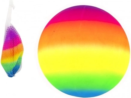 Balle en caoutchouc arc-en-ciel 23 cm