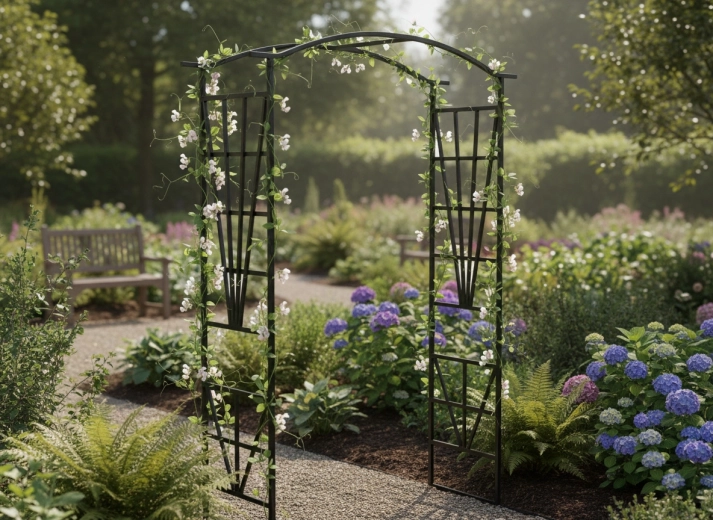 Elegant garden gateway