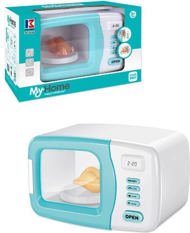 Children’s battery-powered microwave with sound with chicken, 20 cm