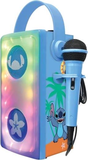 Enceinte karaoké Bluetooth LEXIBOOK avec microphone et effets lumineux STITCH