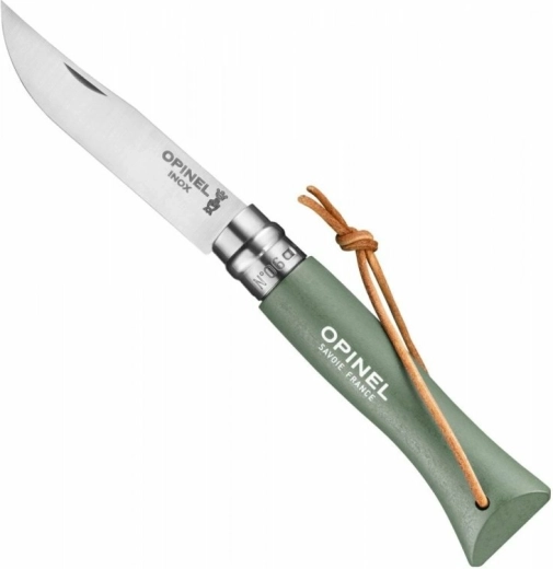 Opinel No.06 Trekking pocket knife, sage green, 7 cm