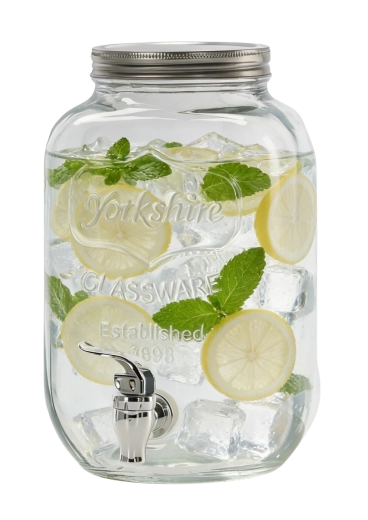 Glass design for stylish serving