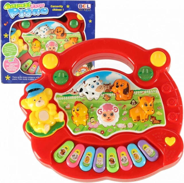 Interactive Children's Piano with Farm Animal Sounds