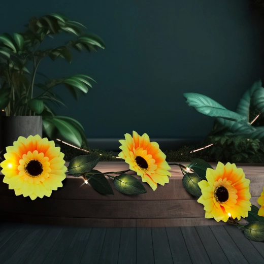 Betoverende decoratie met zonnebloemen