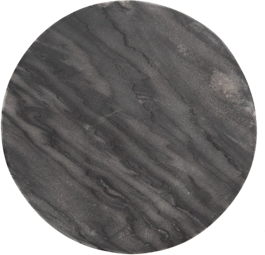 Dessous de plat rond aspect marbre gris 24 cm