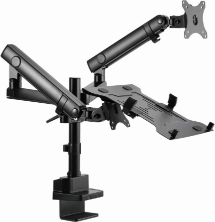 Support réglable pour moniteur et ordinateur portable pour bureau