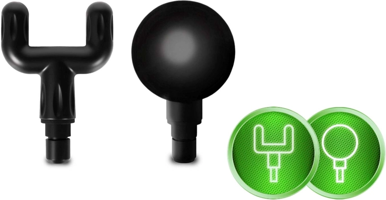 6 opzetstukken voor gerichte massage van het hele lichaam