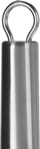 Stainless steel and hanging loop for easy storage