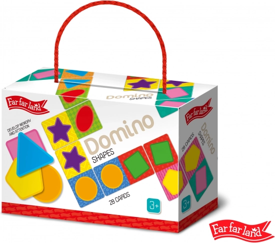 Far Far Land domino with pictures and shapes
