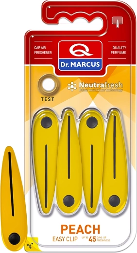 Dr. Marcus Easy Clip Peach luchtverfrisser voor in de auto