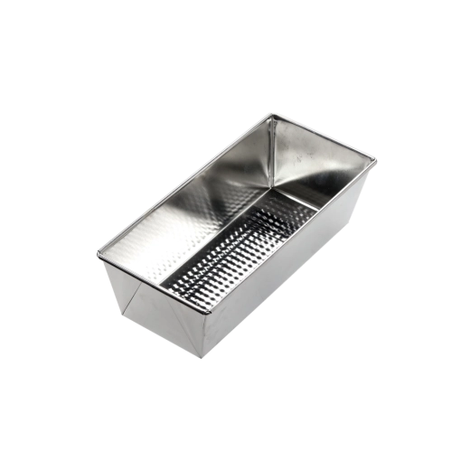 Metal baking pan with embossed bottom 25 × 11 × 7.5 cm