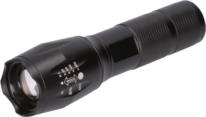 Solight LED rechargeable flashlight 300 lm with Cree diode, zoom and power bank function - 1 piece