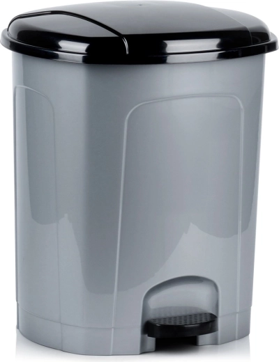 Plastik-Treteimer mit Pedal 30 l – grau