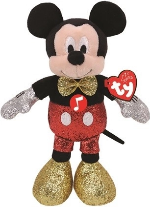 Ty Mickey Mouse-knuffel met geluid 20 cm