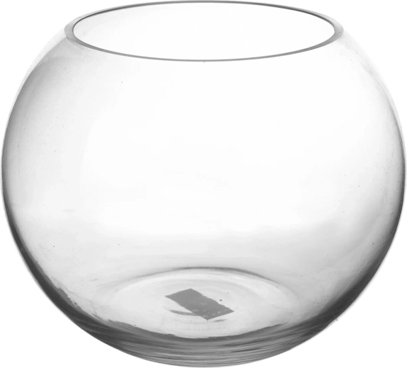 Clear glass candle holder 19 × 19 × 16 cm
