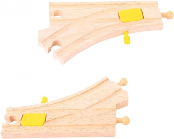 Holzweiche für Eisenbahnsysteme Bigjigs Rail 2 St.