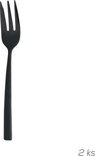 Dessertgabeln aus Edelstahl Black, 2 Stk.