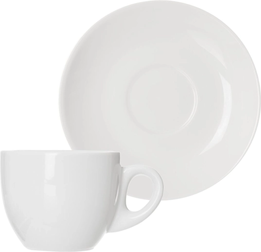 Saucer for comfortable and clean serving