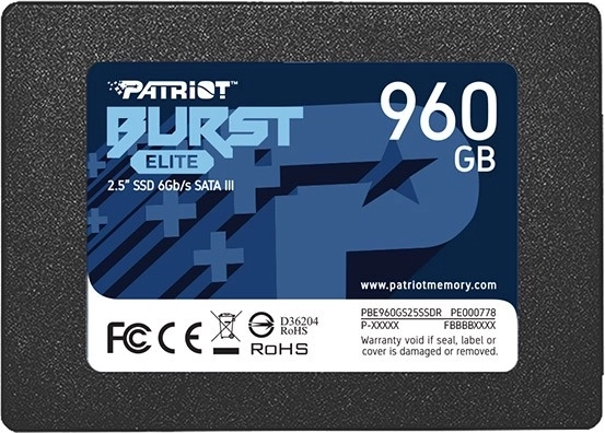960 GB capacity for system and data