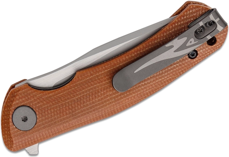 Micarta kaki et clip deep carry pour un EDC confortable