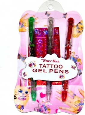 Gel Tattoo Pens with Stencils