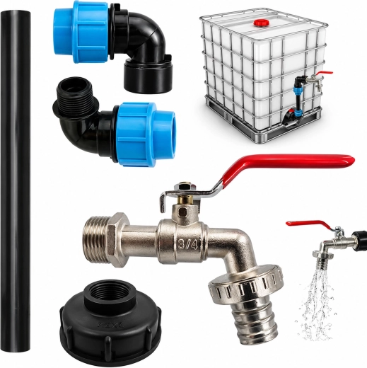 Kit de raccordement complet pour IBC (Mauser)