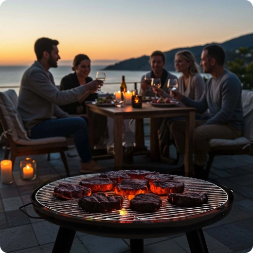 Grillrost für schnelle Snacks