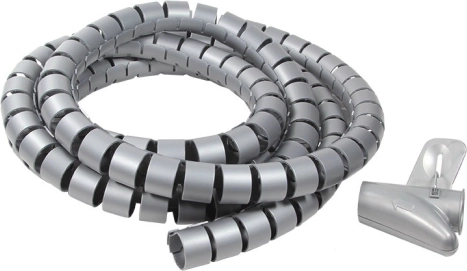 spiraalvormige kabelorganizer 2,5 m, diameter 25 mm