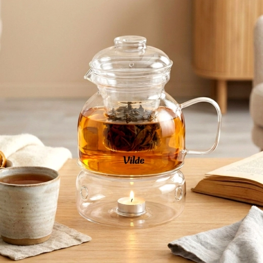 Tealight warmer keeps tea hot longer
