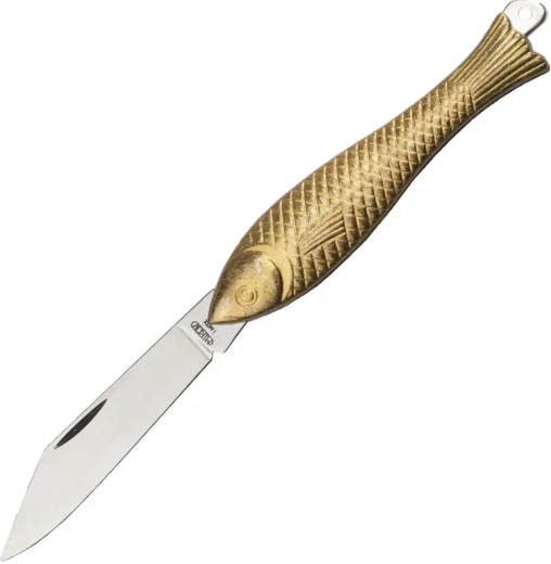 Mikov Rybička Gold Folding Pocket Knife