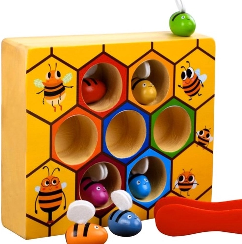 Houten honingraatspel KRUZZEL