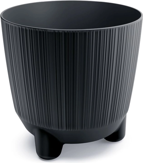 Cache-pot avec pieds RYFO N 19,5 cm anthracite