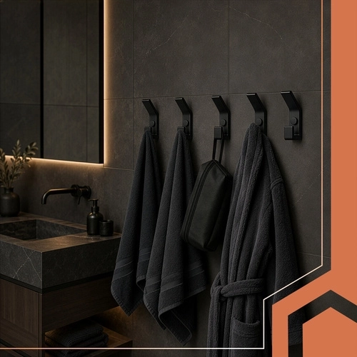 Suitable even for the bathroom thanks to powder coating