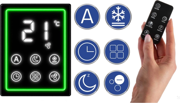 Commande pratique tactile et à distance
