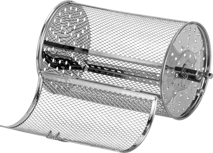360° rotating stainless-steel basket